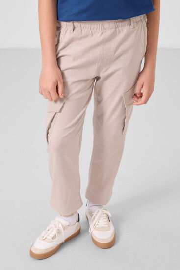 Taş Standart Fit Dokuma Hafif Esnek Chino Erkek Çocuk Pantolon - 11271 - TOMMYLIFE (1)