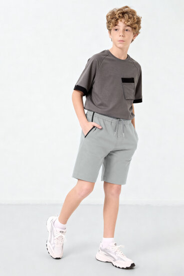 Taş Standart Fit Erkek Çocuk Şort - 11284 - TOMMYLIFE (1)