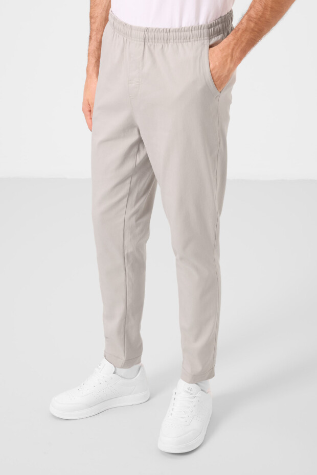 Taş Standart Fit Dokuma Hafif Esnek Chino Erkek Pantolon - 82180