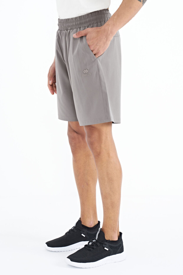 Taş Yan Cep Detaylı Lastikli Erkek Şort - 81238 - 4