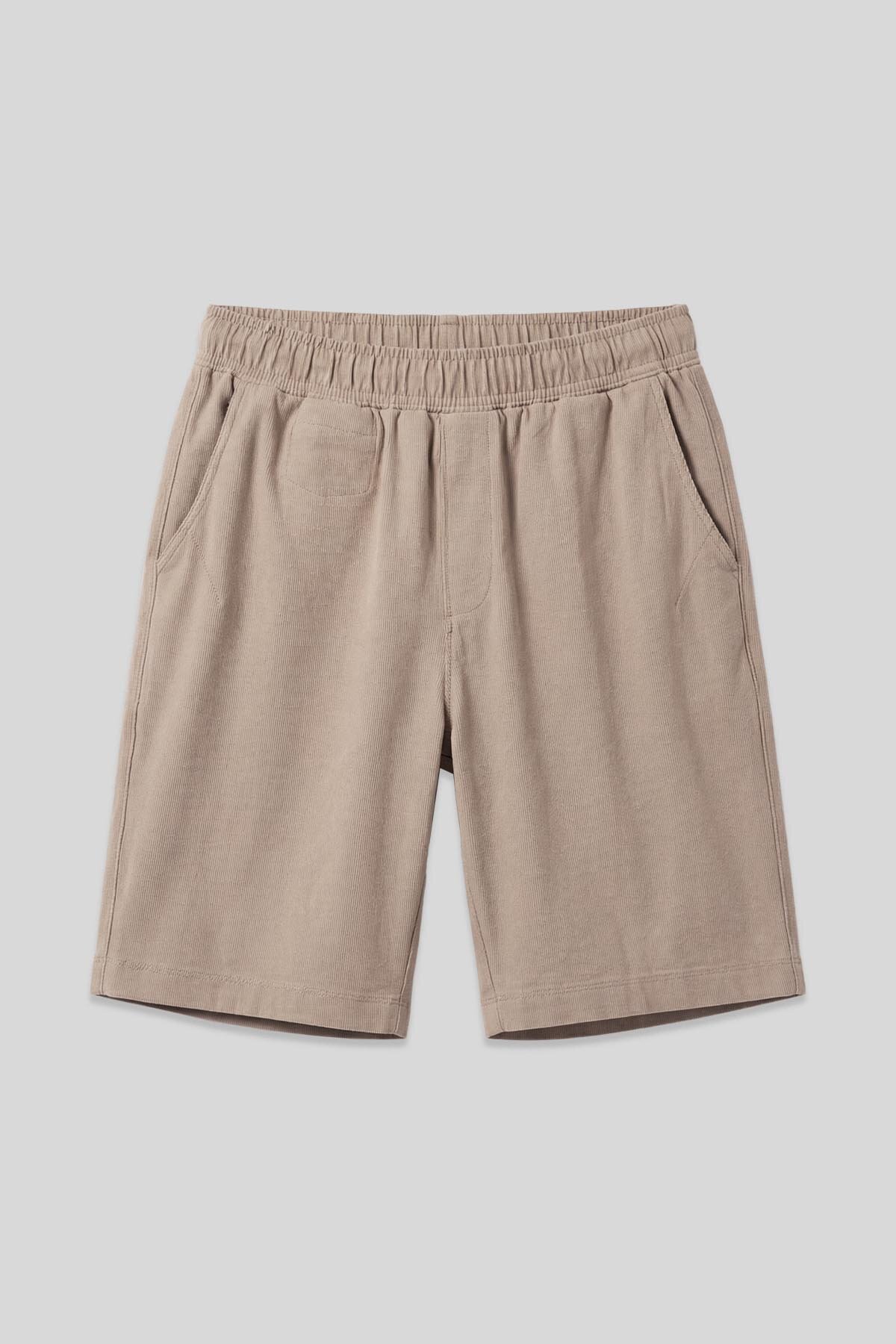Taş Standart Fit Dokuma Hafif Esnek Chino Erkek Şort - 81290 - TOMMYLIFE (1)