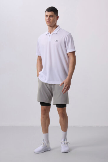 Taş İnce Yumuşak Standart Fit Erkek Taytlı Şort - 81287 - TOMMYLIFE (1)