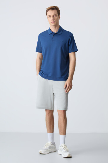 Taş Pamuklu Kalın Yumuşak Dokulu Standart Fit Basic Erkek Şort - 81275 - Air Jones (1)