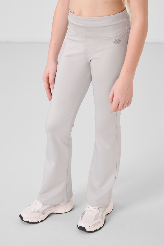 Taş Esnek Standart Fit Basic Performans İspanyol Paça Kız Çocuk Tayt - 75193 - 4