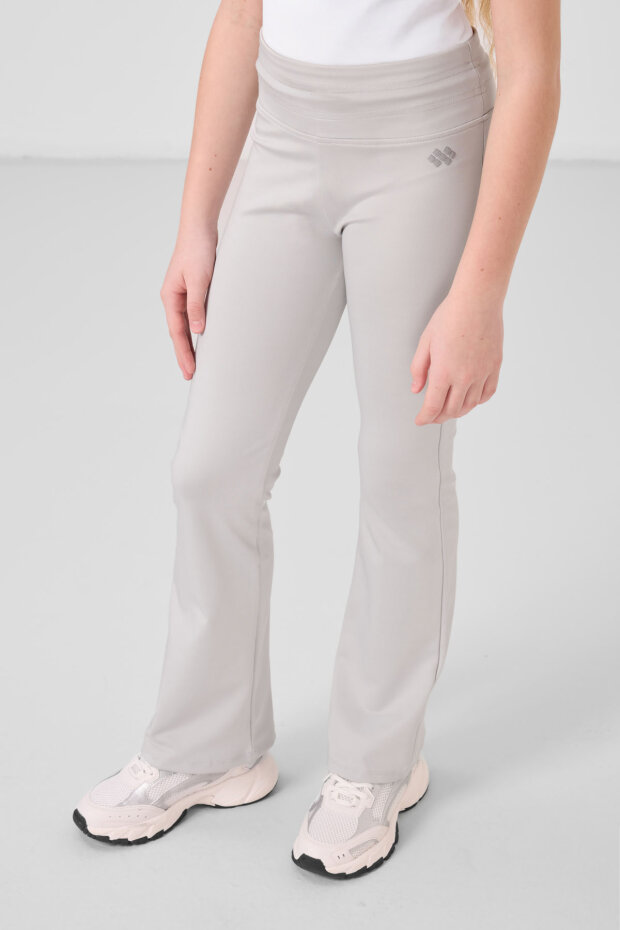 Taş Esnek Standart Fit Basic Performans İspanyol Paça Kız Çocuk Tayt - 75193 - 4