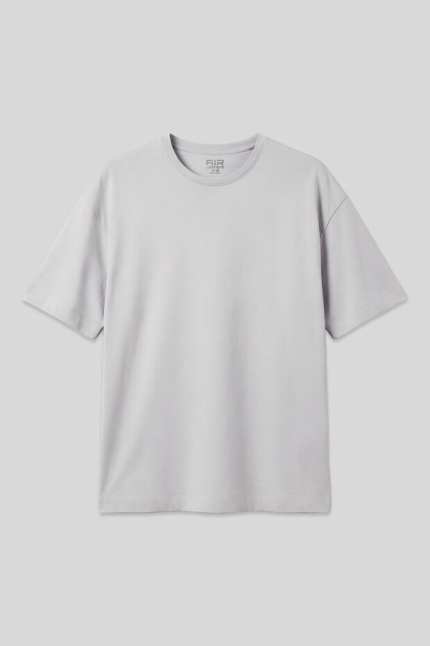 Taş Pamuklu Kalın Yumuşak Dokulu Oversize Fit Basic Erkek T-Shirt - 88377 - 1