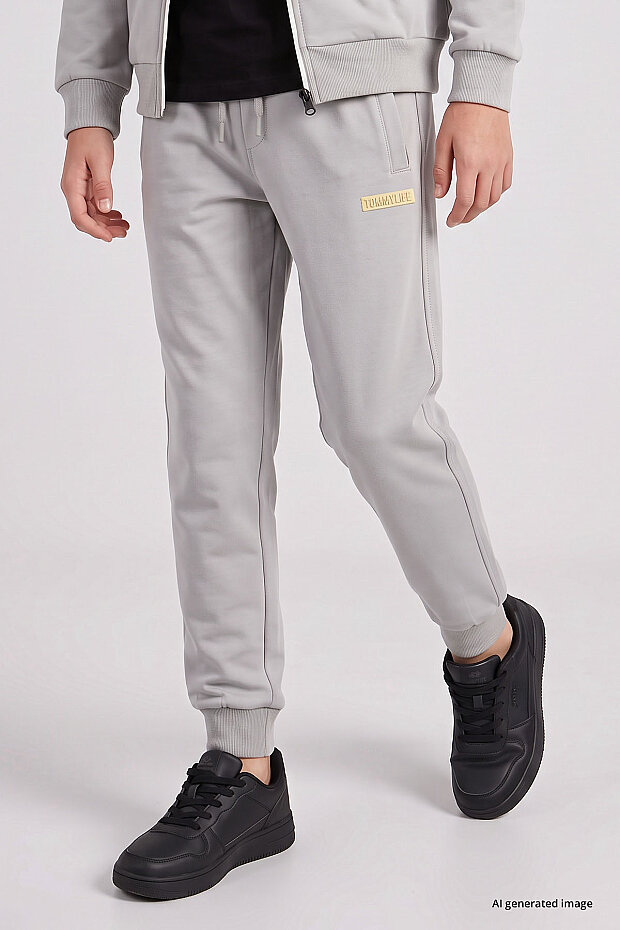 Taş Standart Fit Basic Dik Yaka Jogger Erkek Çocuk Eşofman Takım - 11327 - 4