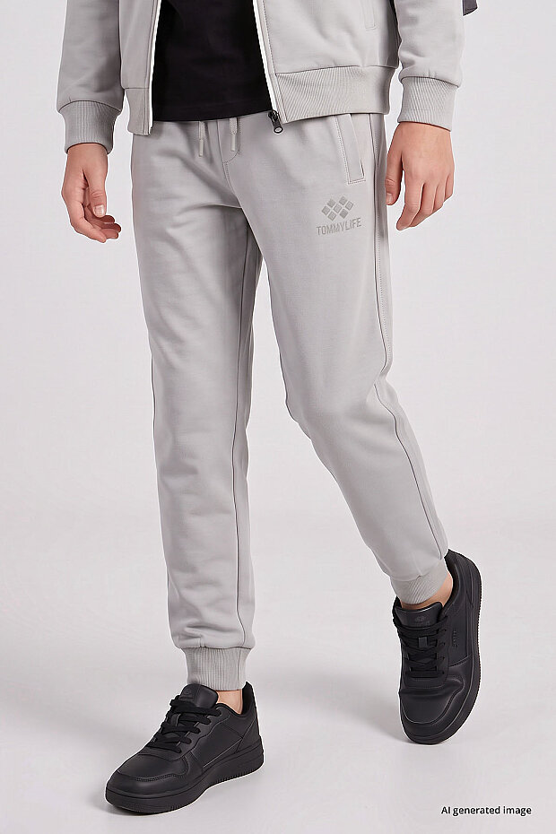 Taş Standart Fit Basic Dik Yaka Jogger Erkek Çocuk Eşofman Takım - 11327 - 4