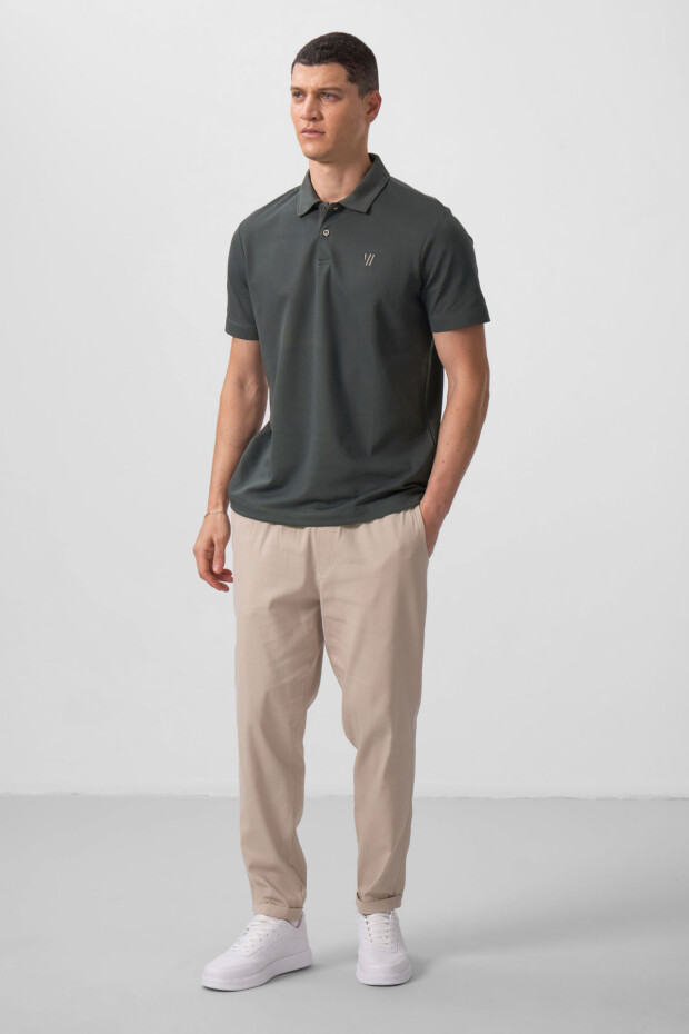 Taş Standart Fit Dokuma Hafif Esnek Chino Erkek Pantolon - 82175 - 1