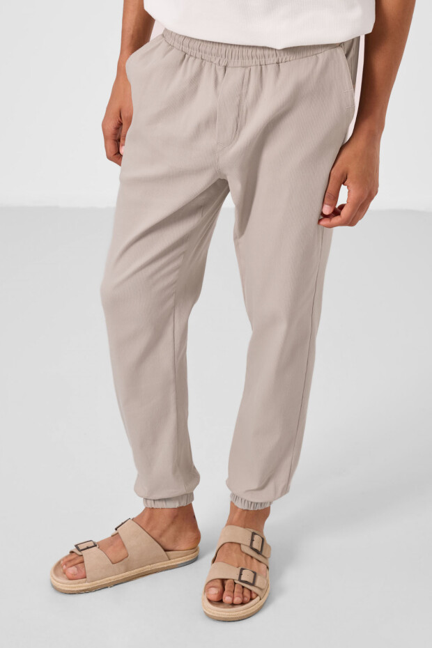 Taş Standart Fit Dokuma Hafif Esnek Chino Erkek Pantolon - 82176 - 4