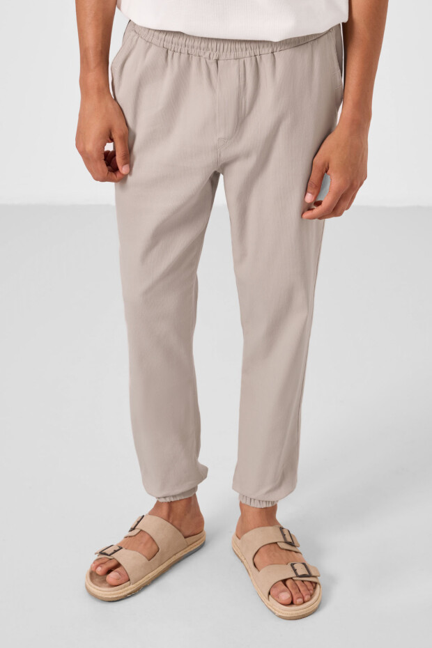 Taş Standart Fit Dokuma Hafif Esnek Chino Erkek Pantolon - 82176 - 2