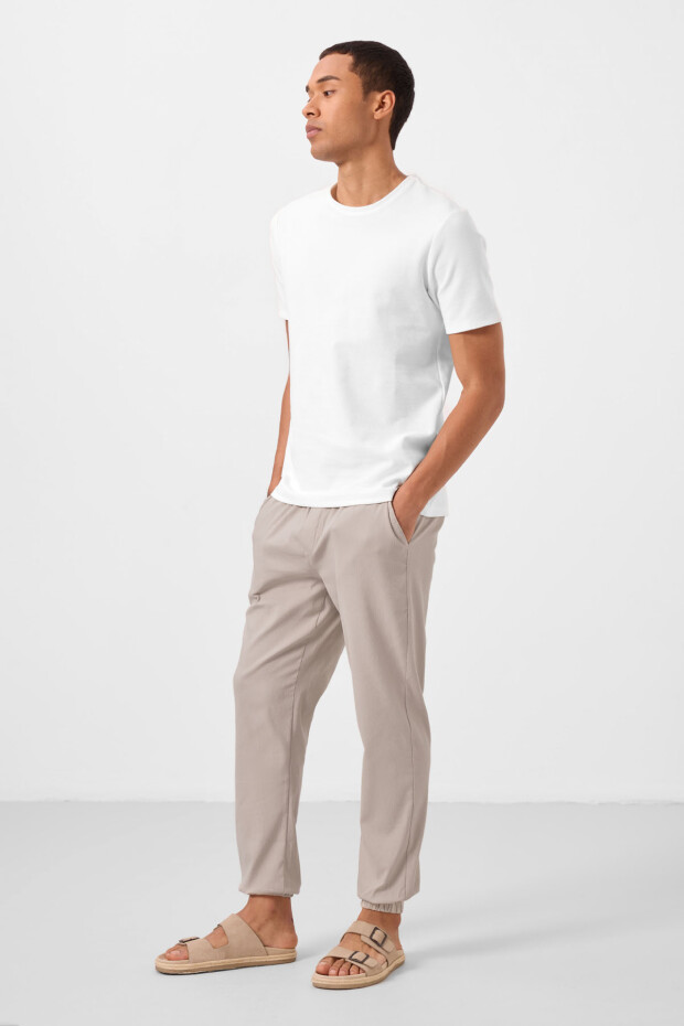 Taş Standart Fit Dokuma Hafif Esnek Chino Erkek Pantolon - 82176 - 5