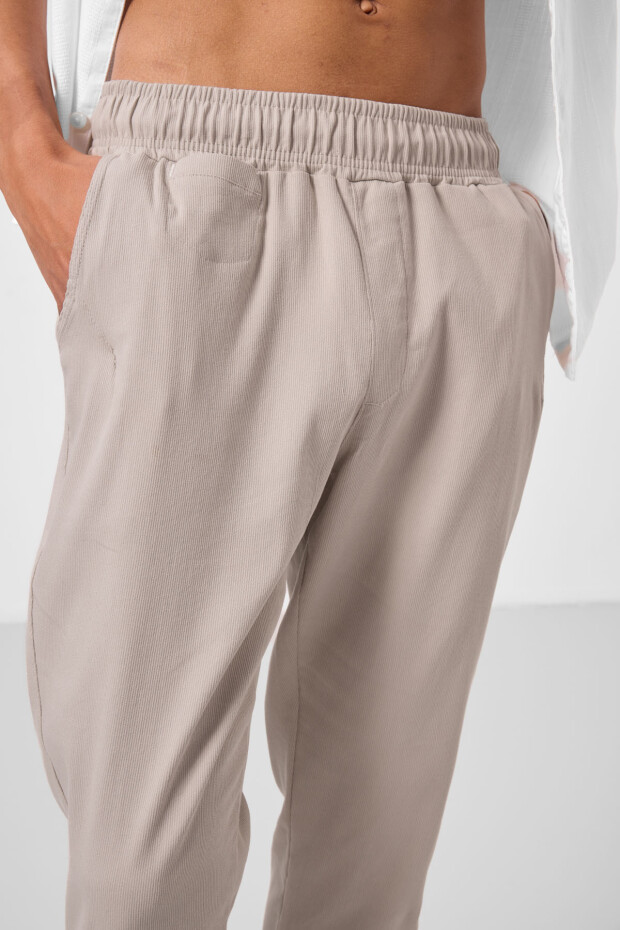 Taş Standart Fit Dokuma Hafif Esnek Chino Erkek Pantolon - 82177 - 4