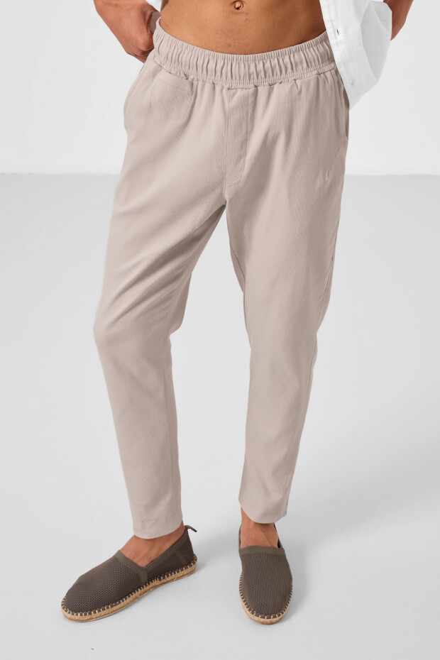 Taş Standart Fit Dokuma Hafif Esnek Chino Erkek Pantolon - 82177 - 5