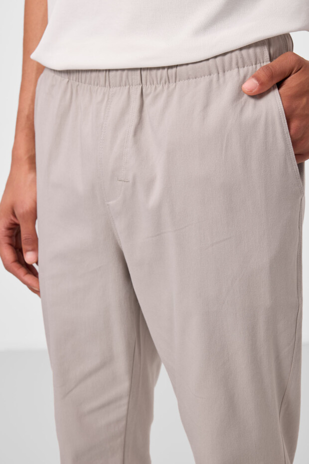 Taş Standart Fit Dokuma Hafif Esnek Chino Erkek Pantolon - 82178 - 4