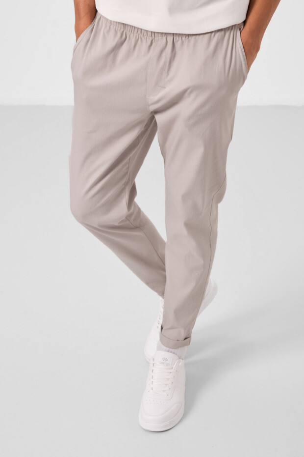 Taş Standart Fit Dokuma Hafif Esnek Chino Erkek Pantolon - 82178 - 3