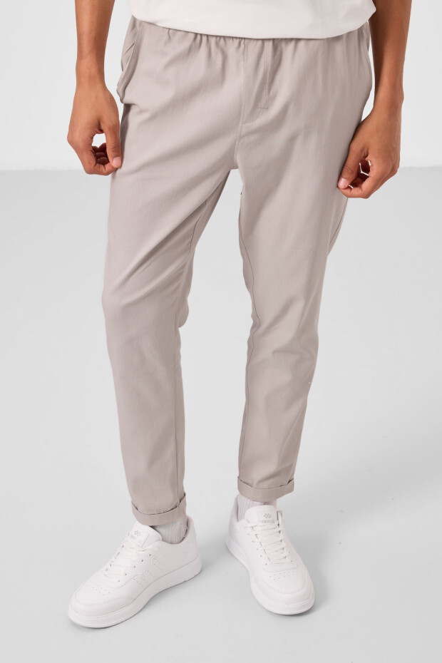 Taş Standart Fit Dokuma Hafif Esnek Chino Erkek Pantolon - 82178 - 2