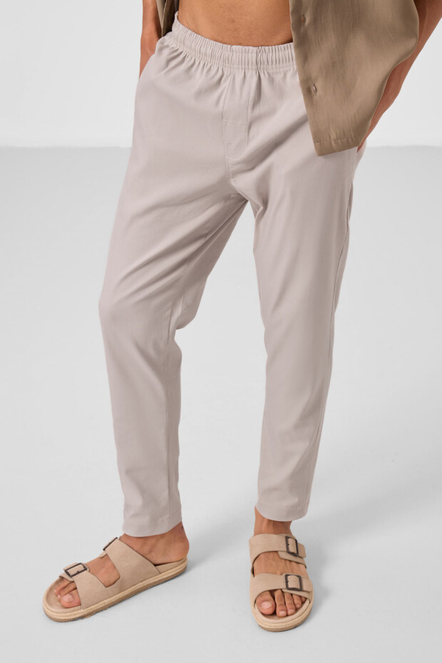 Taş Standart Fit Dokuma Hafif Esnek Chino Erkek Pantolon - 82179 - 3