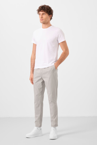 Taş Standart Fit Dokuma Hafif Esnek Chino Erkek Pantolon - 82180 