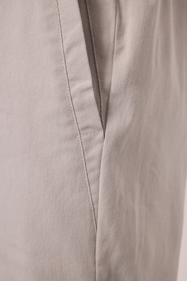 Taş Standart Fit Dokuma Hafif Esnek Chino Erkek Şort - 81292 - 4