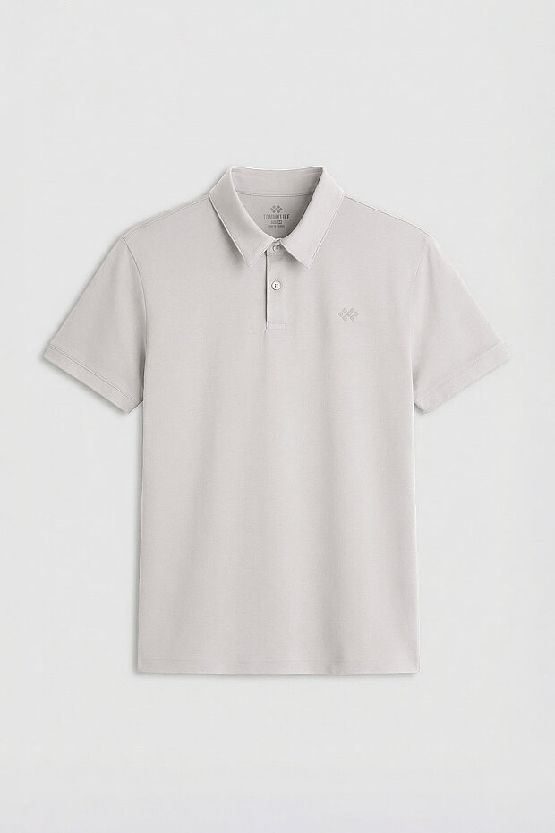 Taş Standart Kalıp Basic Polo Yaka Erkek T-Shirt - 87748 - 2