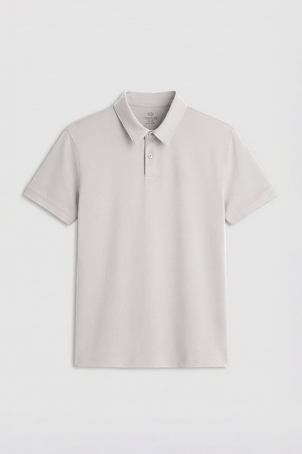 Taş Standart Kalıp Basic Polo Yaka Erkek T-Shirt - 87768 - 2