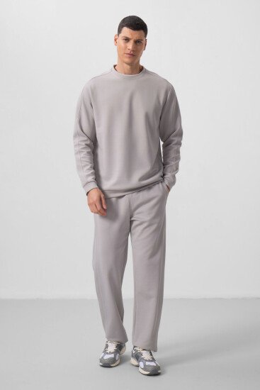 Taş Yüzeyi Dokulu Oversize Erkek Eşofman Takım - 85275 