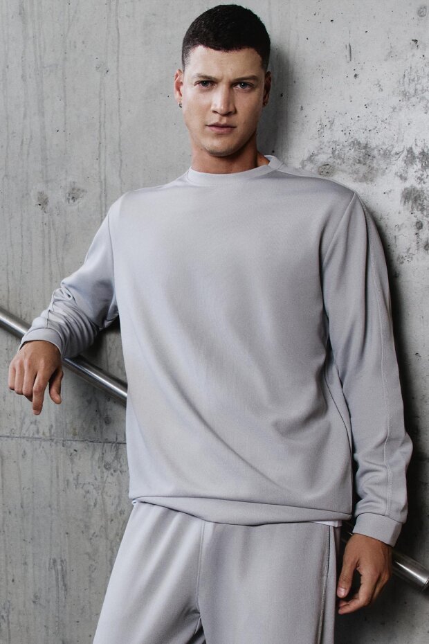 Taş Yüzeyi Dokulu Oversize Erkek Eşofman Takım - 85275 - 2