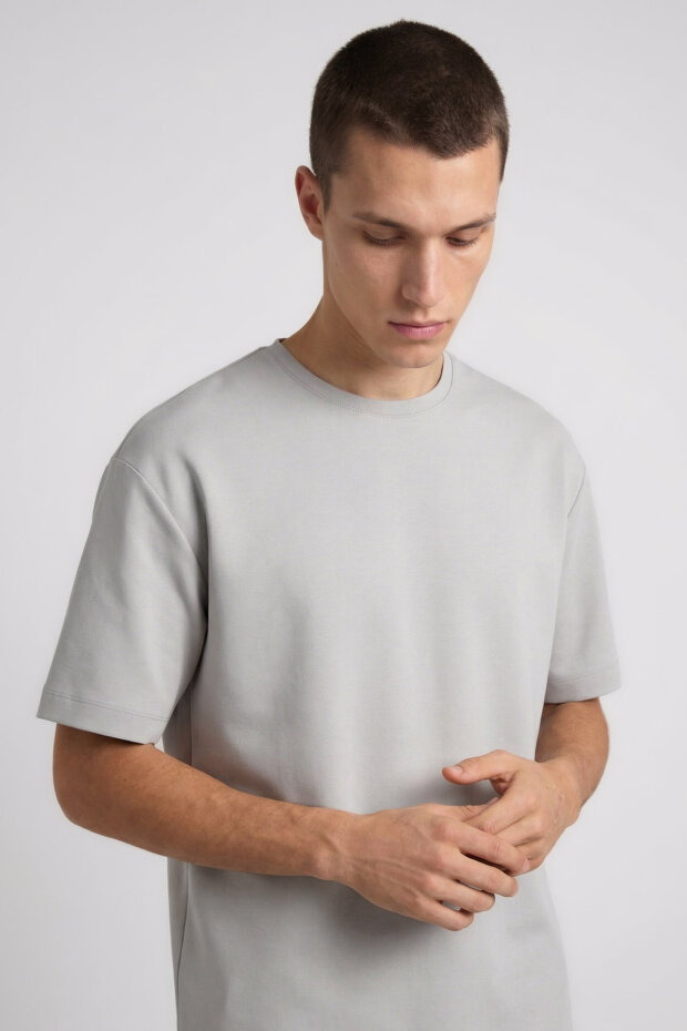 Taş Oversize Fit Basic Erkek Şort Takım - 85292 - 4