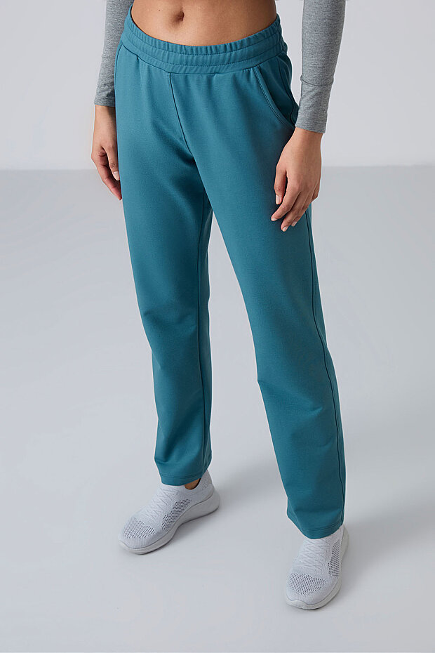 Zümrüt Yüksek Bel Cepli Rahat Form Klasik Paça Kadın Eşofman Alt - 94584 - 2